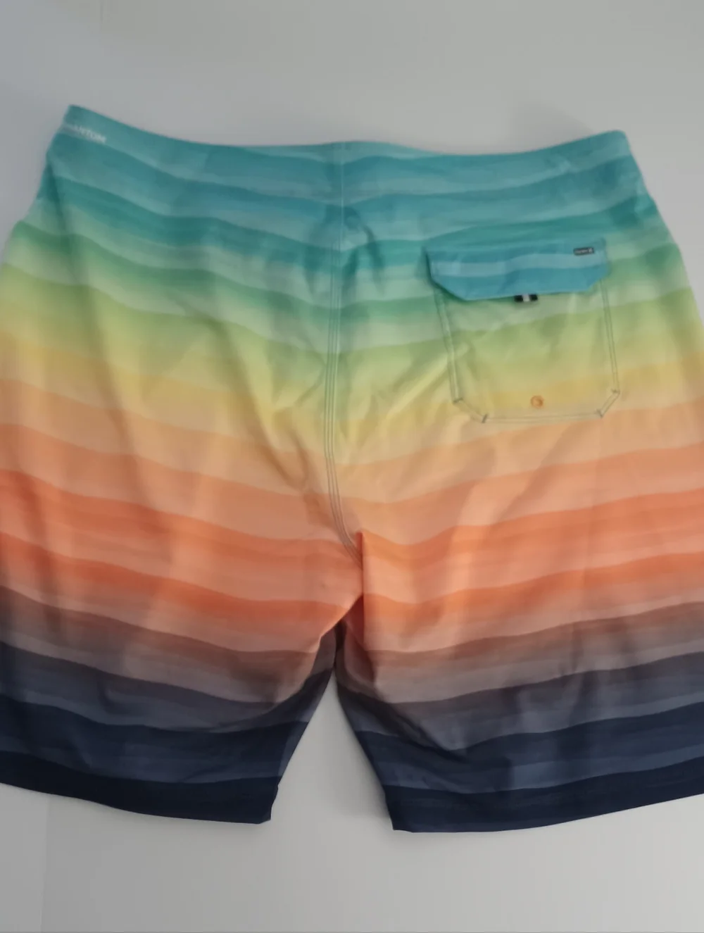 Hurley Phantom Swim Trunks Colorblock Stripped Sz 38
